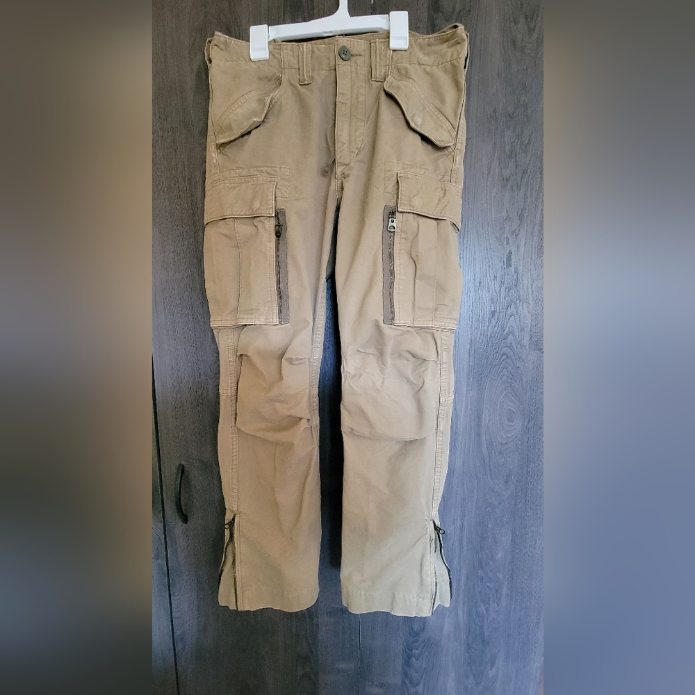 Ralph Lauren RR Men's Tan Heavy Duty Cargo Pants Super Rare